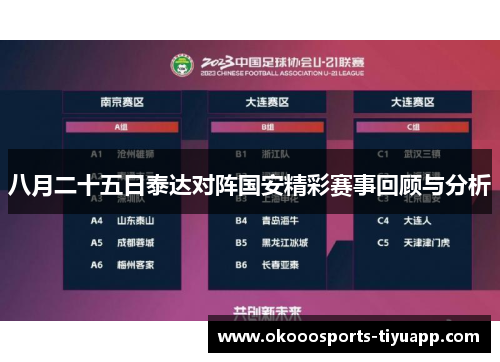 八月二十五日泰达对阵国安精彩赛事回顾与分析